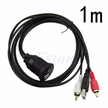 Горячее предложение, новинка, флеш-крепление, USB порт для приборной панели автомобиля/3,5 мм аудио-USB штекер+ 2 RCA Штекерный кабель