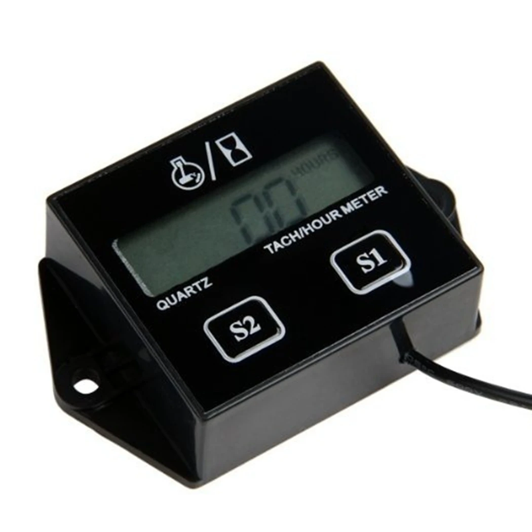 Motorcycle Timer Car Universal Accessorie Spark Plugs Engine Digital Tach Hour Meter Tachometer Gauge | Автомобили и мотоциклы