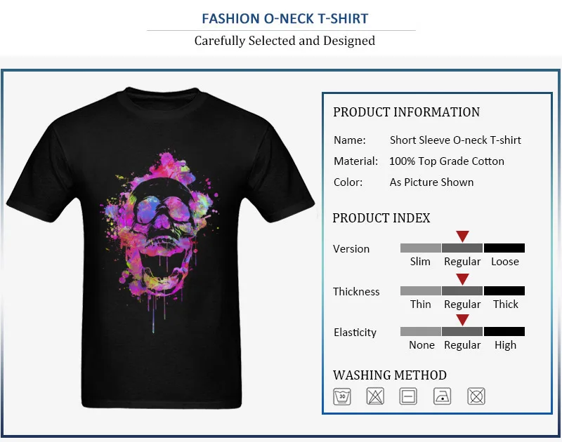 Cool  Trendy Pink Watercolor Skull_detail_black