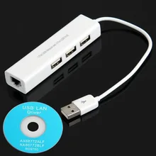 CARPRIE Usb Hub 2,0 с высоким уровнем Скорость USB к RJ45 беспроводной локальной сети Ethernet сетевой кабель+ 3 знака после Порты и разъёмы концентратор для Win 8 7 XP Usb Hub внешний Мощность#4 2