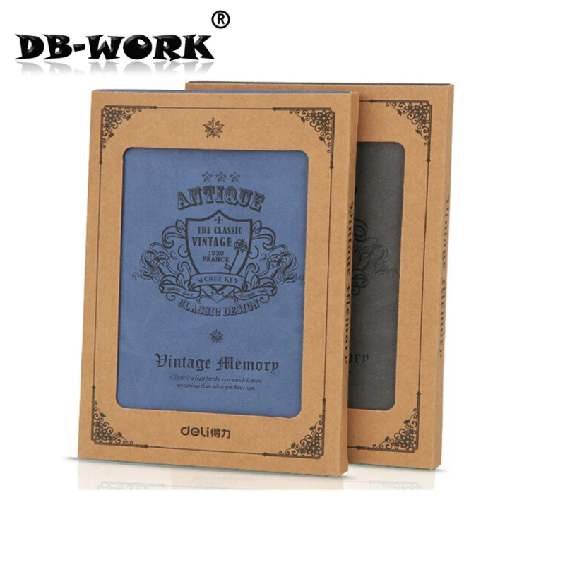 

Deli capable 3179 Sir Brown leather face this series adopts high-grade PU material leather notebook
