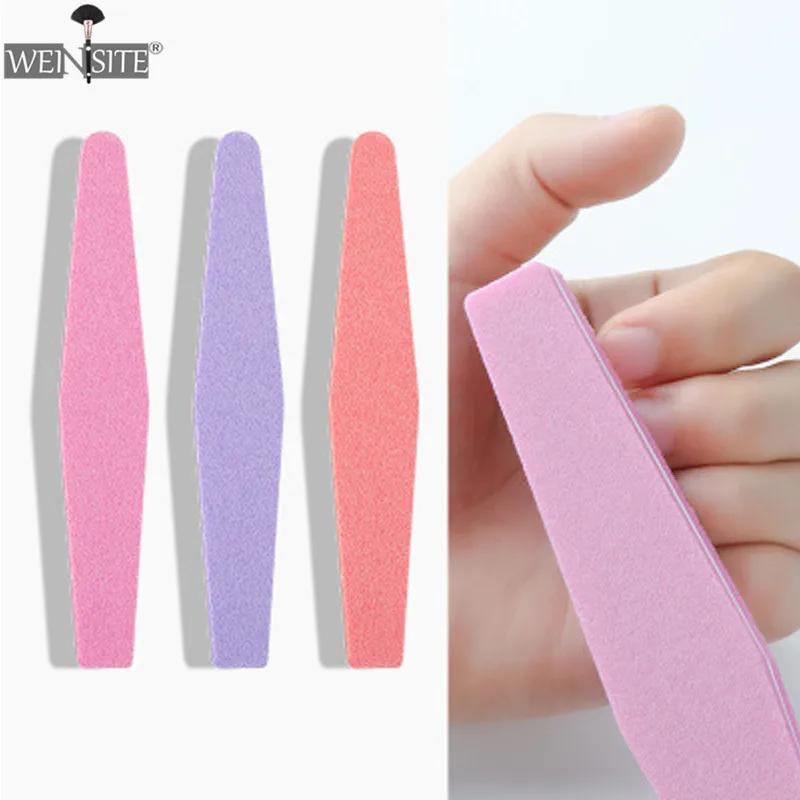 

1/3/5pcs Professional Nail Files Nail Buffer Buffing Slim Crescent 100/180 Diamond Spong Bloc Polissoir Ongles Nail Art Sets