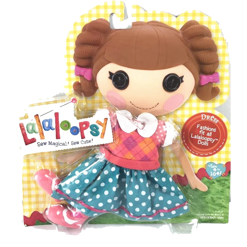 Оригинальная одежда Lalaloopsy синяя белая юбка розовый свитер белый для кукол