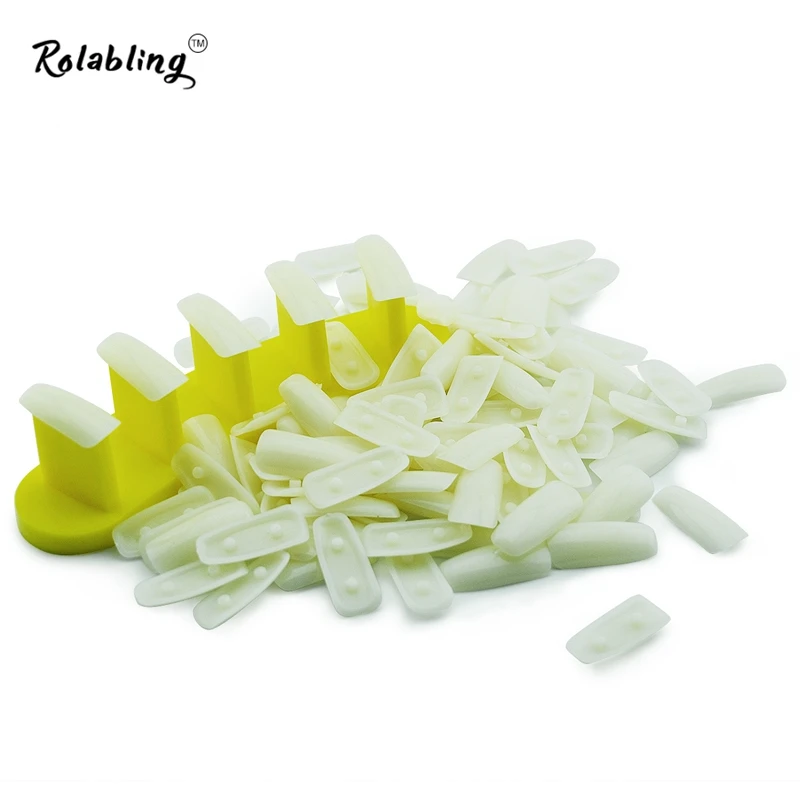 

High Quality Plastic Tip Stand For Practice Use + 100pcs Tips For Practice Display Training Nail Art False Tips Display