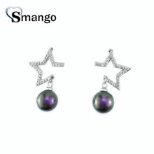 Pearl Dangle Earrings, Women Fashion Jewelry, Swarovski Pearl Setting, Star Shape,Can Wholesale, 5pairs Pearl Dangle Earrings, Women Fashion Jewelry, Swarovski Pearl Setting, Star Shape,Can Wholesale, 5pairs