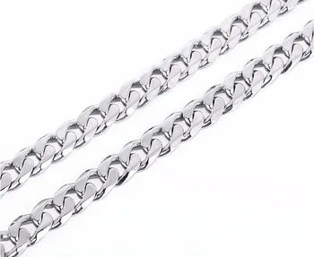 

New Pure S990 Sterling Silver Necklace chain Men's Chain