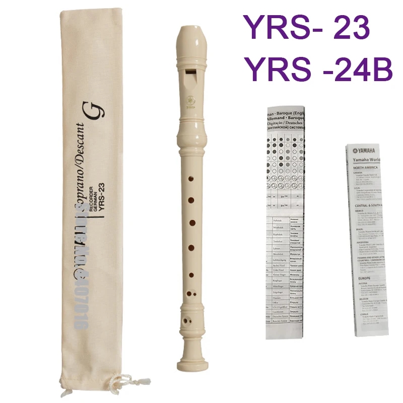 

Japan brand 8-Hole Soprano Recorder Clarinet YRS-23 YRS-24B professional instrument ABS Non-toxic Eight Hole Treble Flute white
