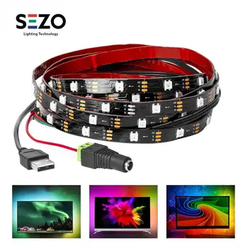 

DC5V Ambilight Kit USB LED Strip Backlight WS2812B RGB HDTV Monitor PC Screen Background Light Dream Color Pixel Ribbon 1M 2M 3M