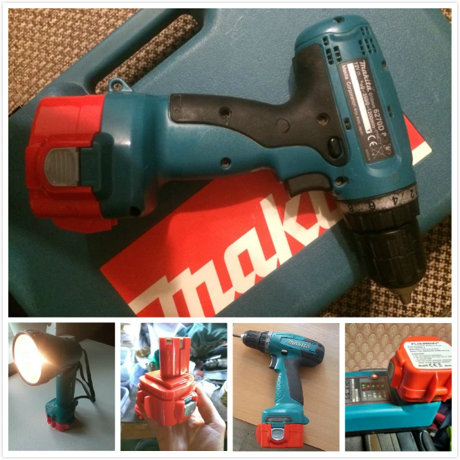 Для Makita 12 в 2000 мАч Ni-CD FLOUREON перезаряжаемые электроинструменты батарея для Mak дрель PA12 1220 1222 1235 1233S 1233SB