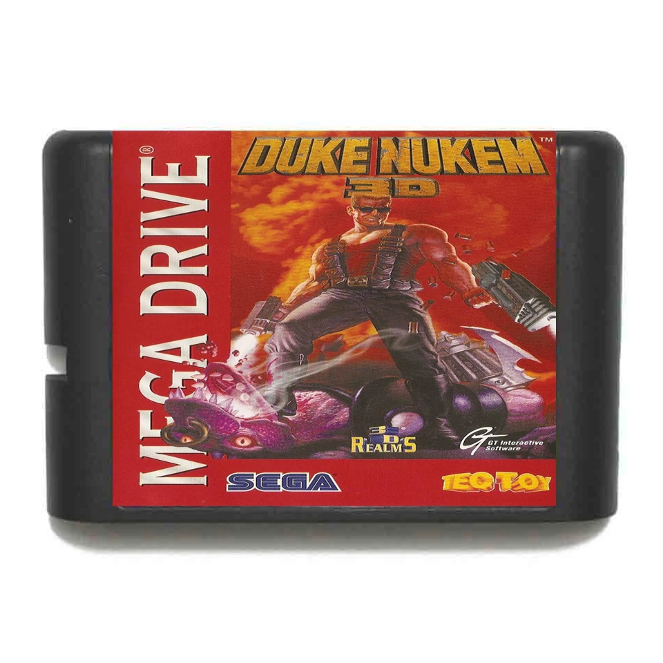 Duke Nukem 3D 16 бит sega MD игровая карта для sega Mega Drive для Genesis