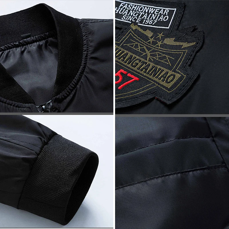 Армейский зеленый Бомбер куртка для мужчин Модный американский флаг патч дизайн