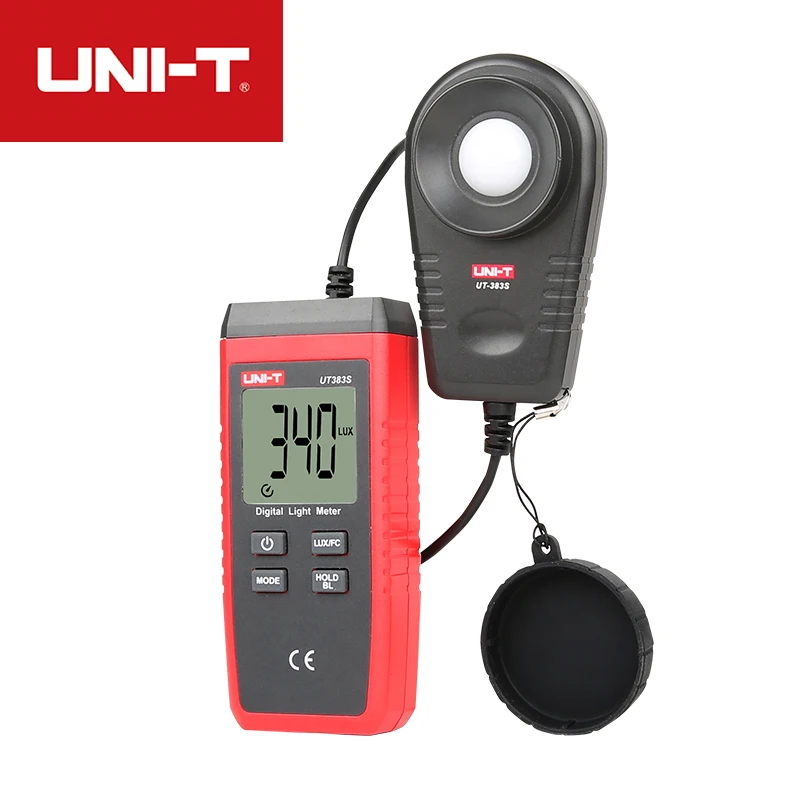 

UNI-T split type UT383S/UT383 Light Meter max200,000 Lux Digital Luxmeter Luminance Fc Test Illuminometers Photometer 500ms Rate