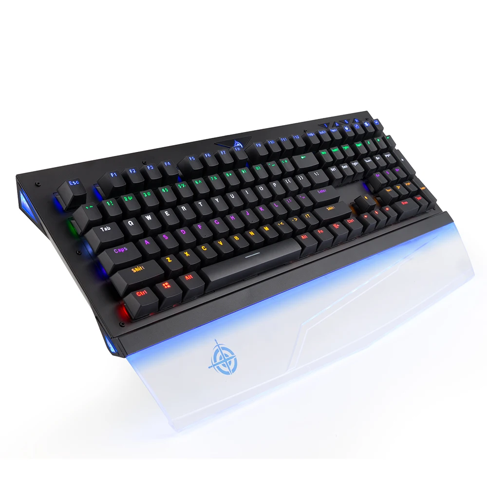 

MAGIC-REFINER MK8 Mechanical Waterproof Gaming Keyboard USB Wired RGB Backlight Switchable 108 keys Gaming Keyboard