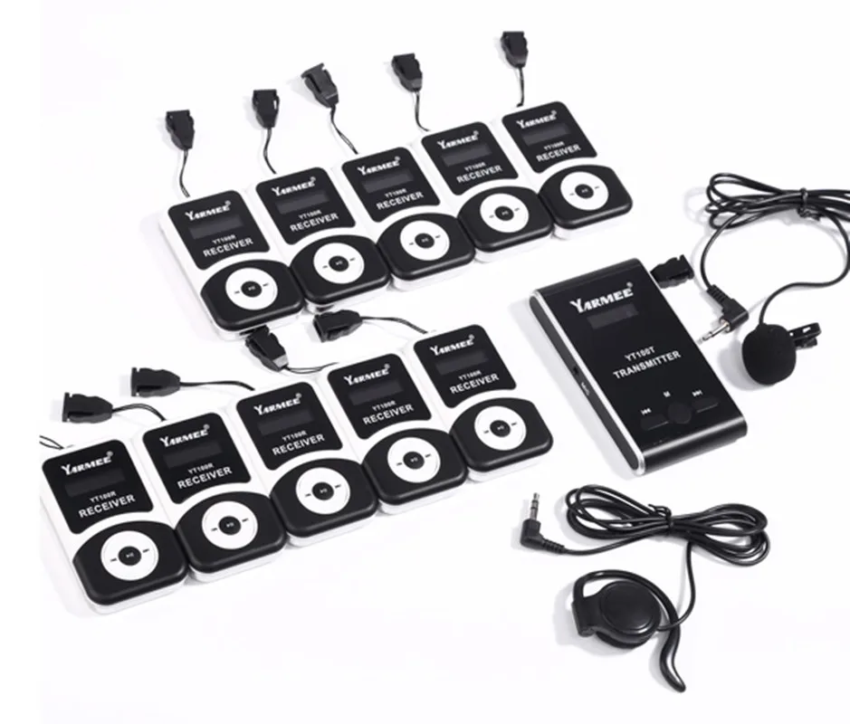 

Guide Headset Yarmee YT100 Wireless Tour Guide System for Tourist, Conference, Event, Simultaneous Interpretation