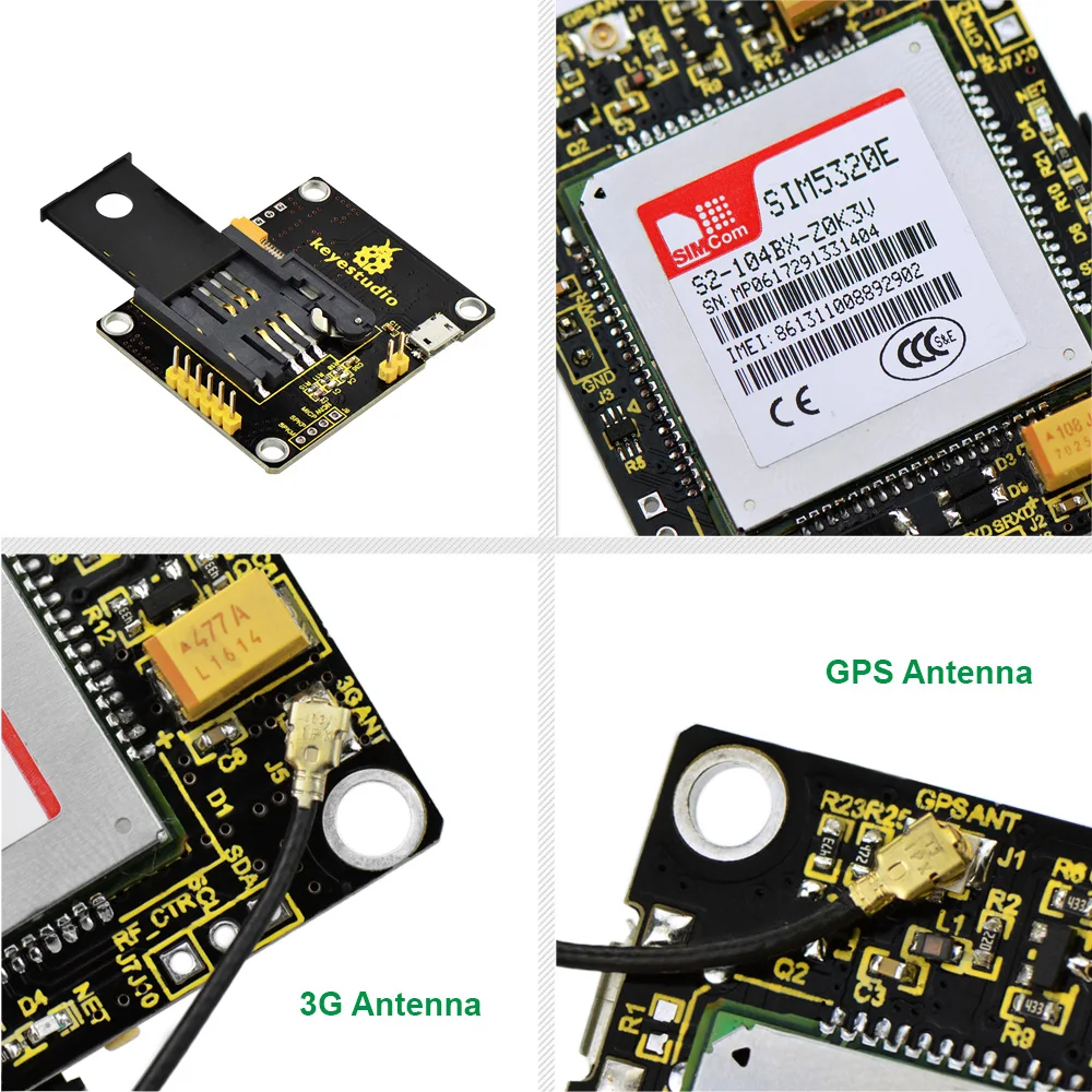 Keyestudio SIM5320E 3g модуль GSM GPRS gps модули для Arduino 51 AVR MCU