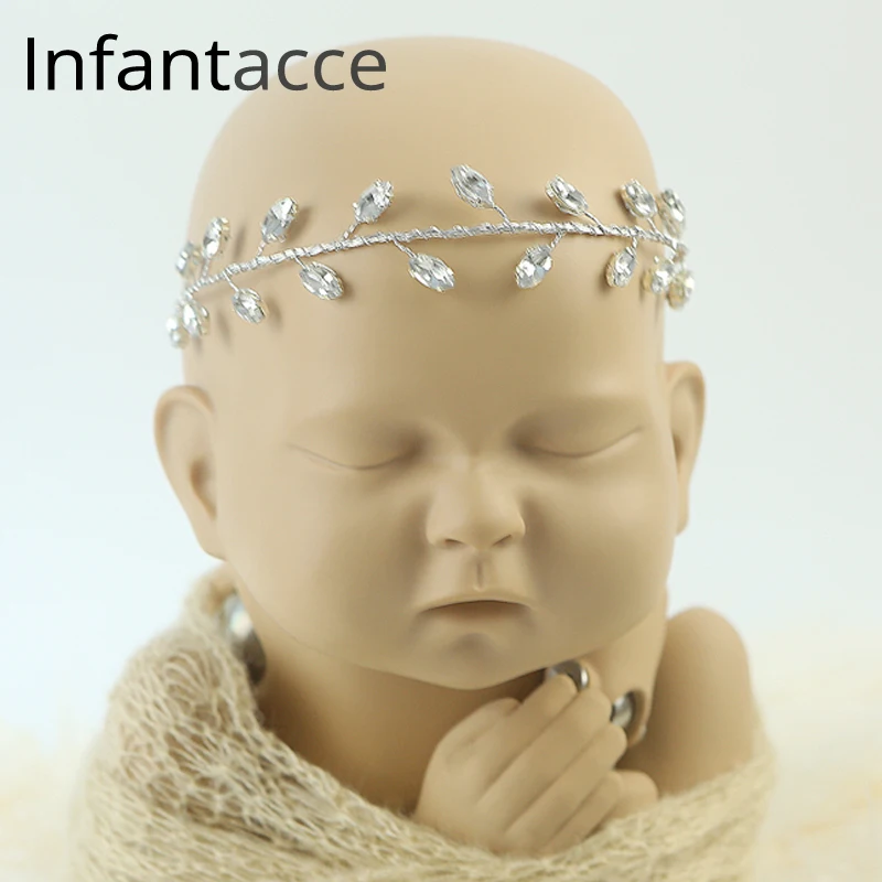 Новорожденный ребенок повязка Реквизит повязка на голову с жемчужным цветком Модная одежда для детей, Детская мода для девочек Глава Band