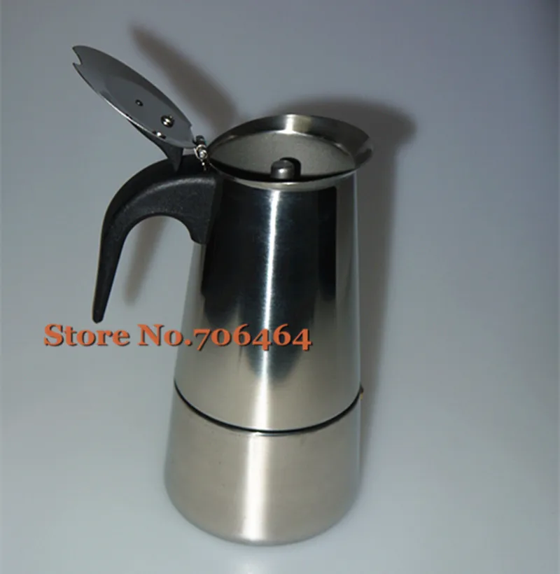 240ML Wholesale stovetop coffee pot Moka coffee maker/moka pot,high qualityEspresso coffee pot stainless steel moka coffee maker 240ML Wholesale stovetop coffee pot Moka coffee maker/moka pot,high qualityEspresso coffee pot stainless steel moka coffee maker