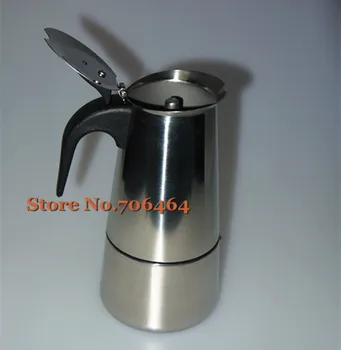 

240ML Wholesale stovetop coffee pot Moka coffee maker/moka pot,high qualityEspresso coffee pot stainless steel moka coffee maker