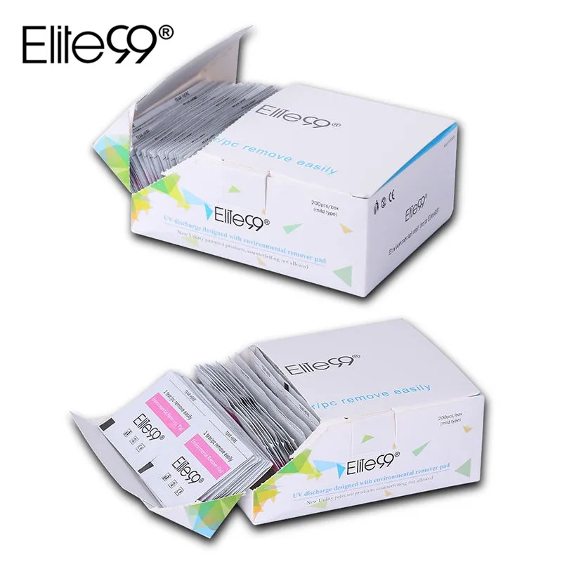 

Elite99 200pcs Nail Gel Lacquer Polish Foil Remover Wraps with Box UV Removable Environmental Easy Cleaner Gel Nail Wraps