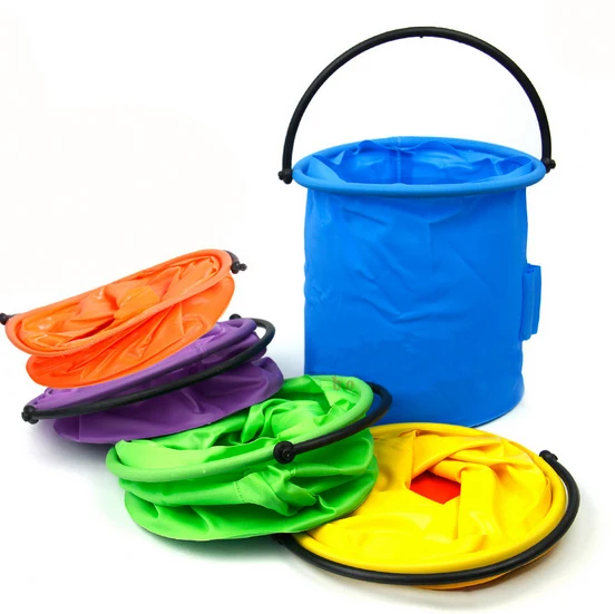 Goede 1 st Wassen Pen Vat kleine Emmer plastic Outdoor Vissen Emmer Kunst Levert Schilderen Gereedschap borstel wassen kleur willekeurige ACT021