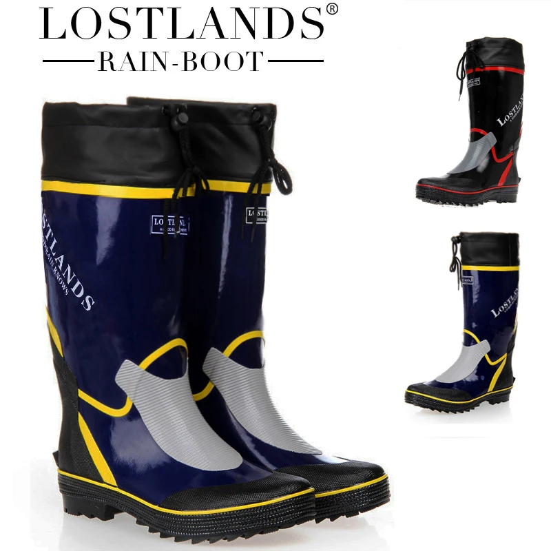 Free shipping high quality rubber male rainboots men's rain boots