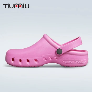 

Non-Slip Shoes Hospital Surgical Scrub Shoes Doctor Nurse Medical Workwear Shoes Cleaning Lab Medical Soft Protective Slippers