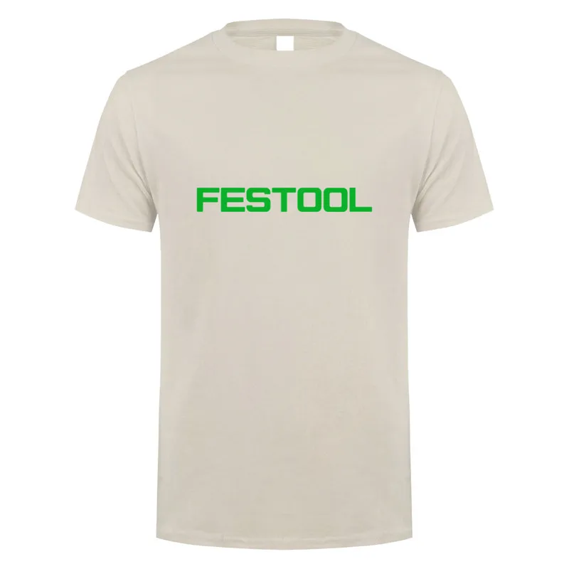 Festool Футболка Мужская топы Новая мода короткий рукав Festool инструменты футболка футболки мужские футболки LH-053 - Цвет: Sand