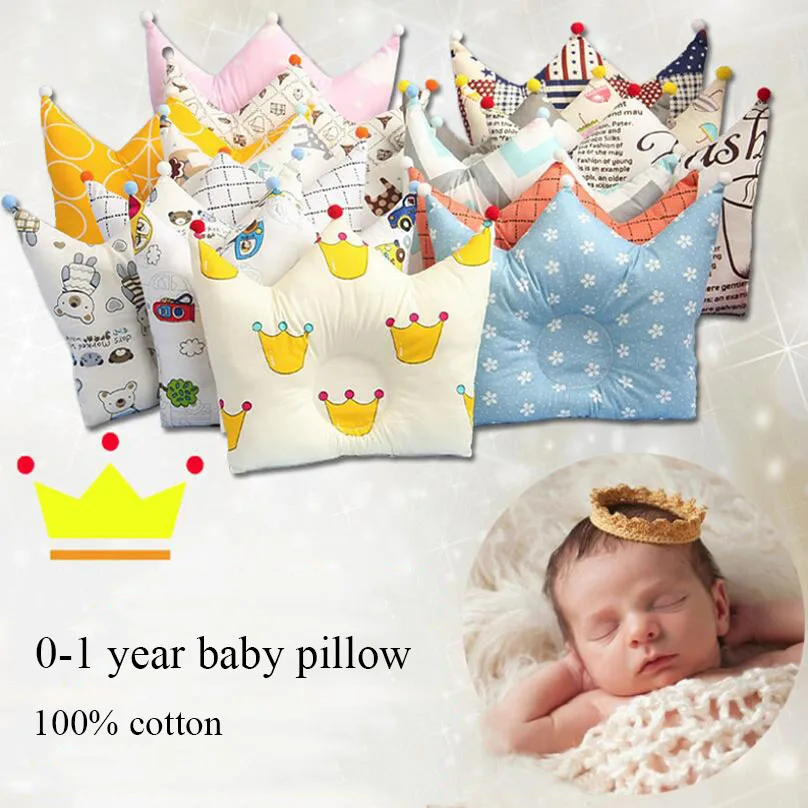 

Cotton Baby Shaping Pillow Prevent Flat Head Infants Newborn Boys Girls Sleeping Bedding Pillows Cushion For 0-12 Months Baby