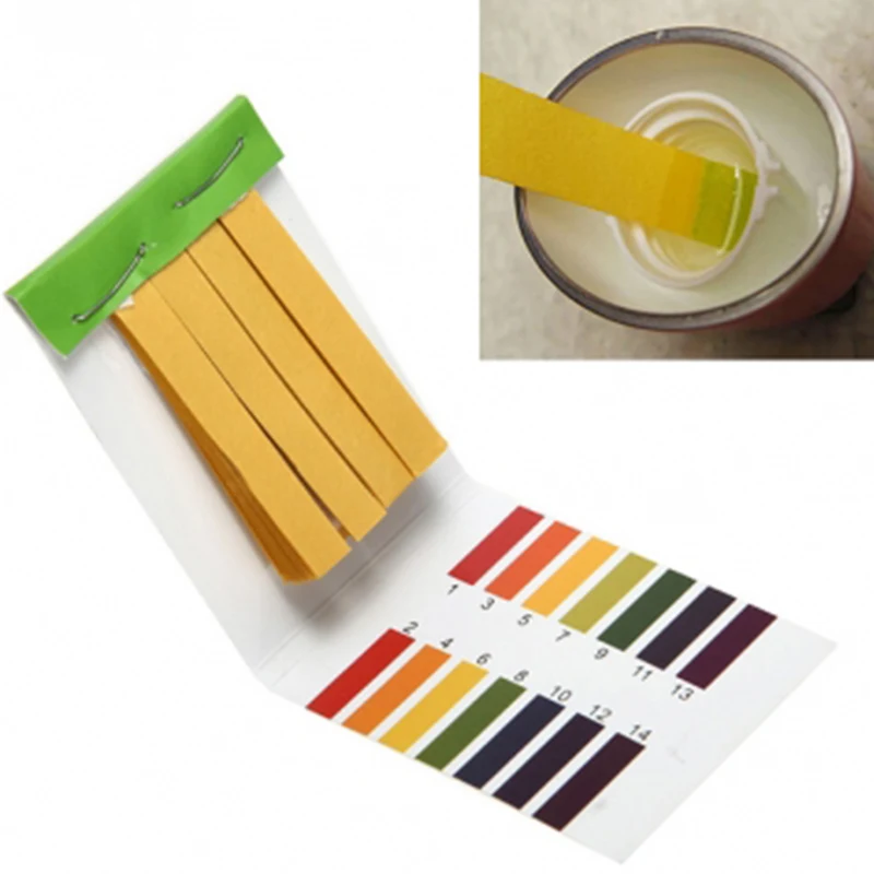 

80 Strips 1-14 PH Alkaline Acid Test Paper Water Litmus Testing Kit Water Quality Tester With 1PC RHS Color Chart #137