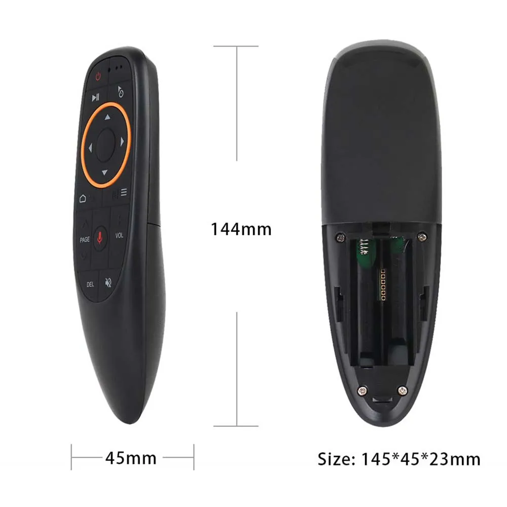 JRGK G10 Voice Air Mouse 2.4GHz Wireless Google Microphone Remote Control IR Learning 6-axis Gyroscope for Android TV Box PC