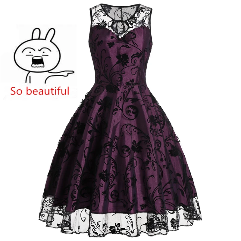 Женское платье винтажное с круглым вырезом для свадебной вечеринки|dress rounds|robe