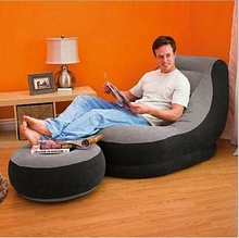 Inflatable sofa combination adult leisure chair seat luxury flocking Send electric pump