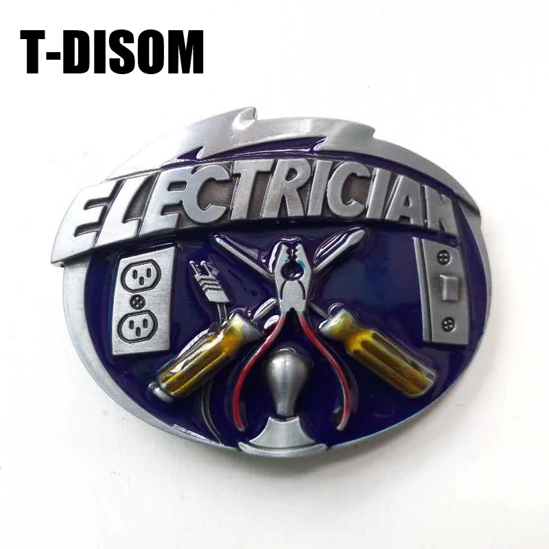 T-DISOM электрик пряжка ремня Горячая Распродажа Западный инструмент для мужчин пряжки ремня вместе с 130 см pu Черные Ремни Прямая поставка