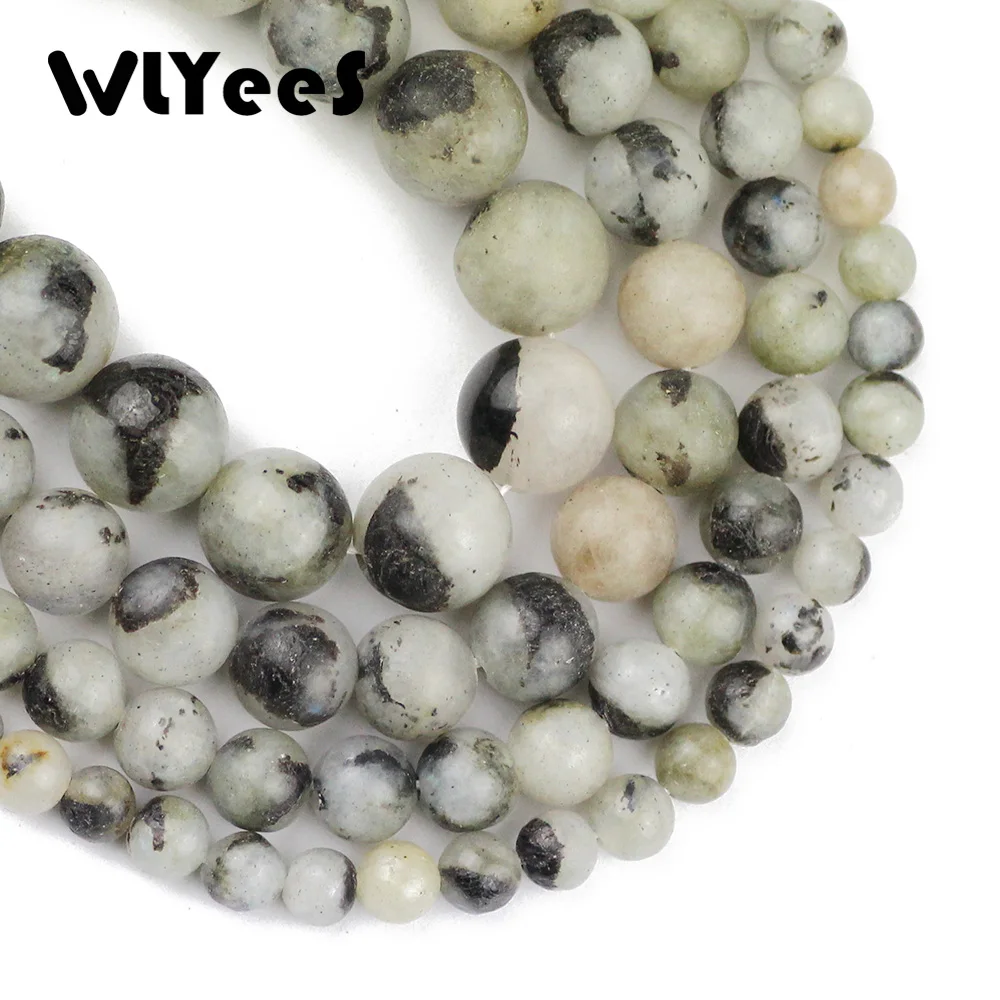 

WLYeeS Flash Natural Stone Double color Labradorite bling charm Stone Round Loose beads 6/8/10/12 MM Jewelry bracelet making DIY