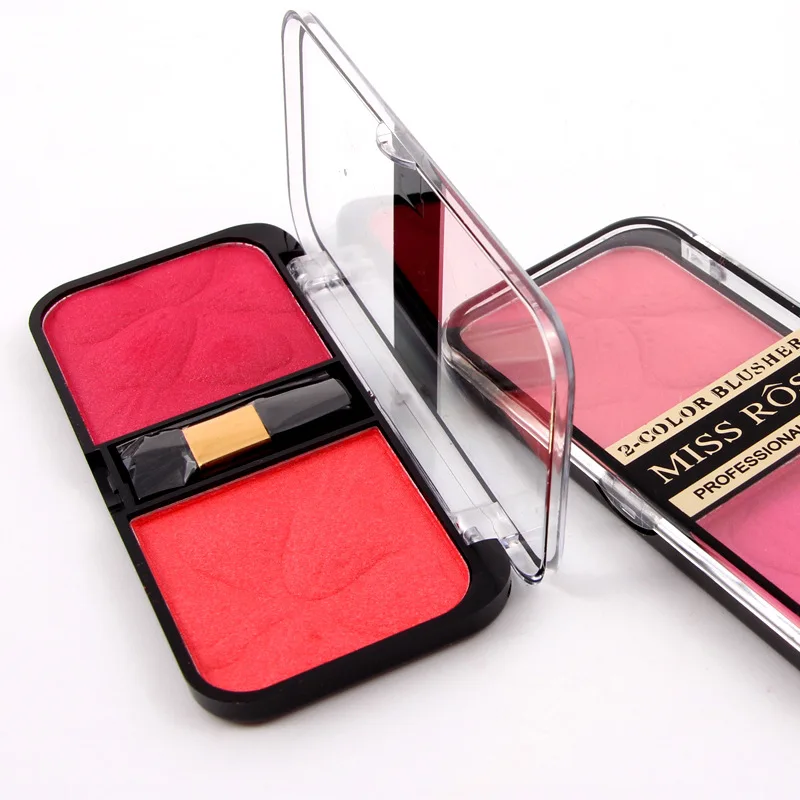 

Miss Rose professional makeup blush palette cheek 3D face natural dual colors bronzer blusher maquiagem MS053