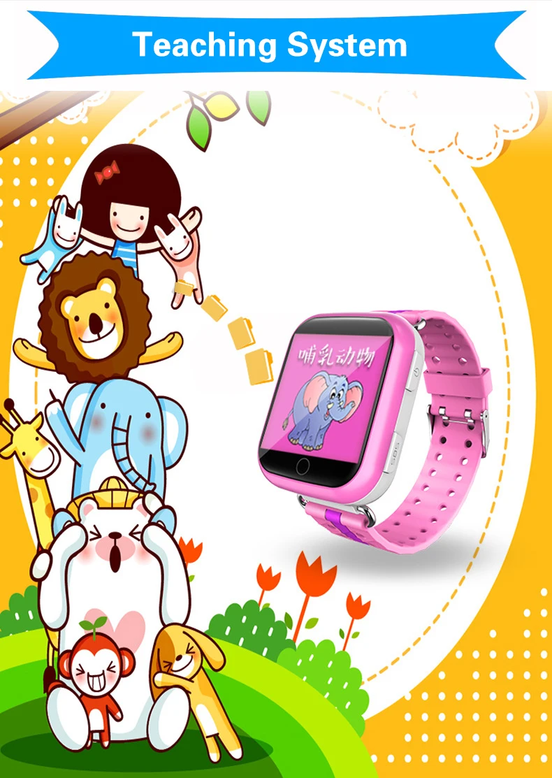 Baby Multi-function GPS Tracker Watch Anti-Disturb in Class With Wifi 1.54 inch Touch Screen Q100 Real-time Tracker for with Box tracking device