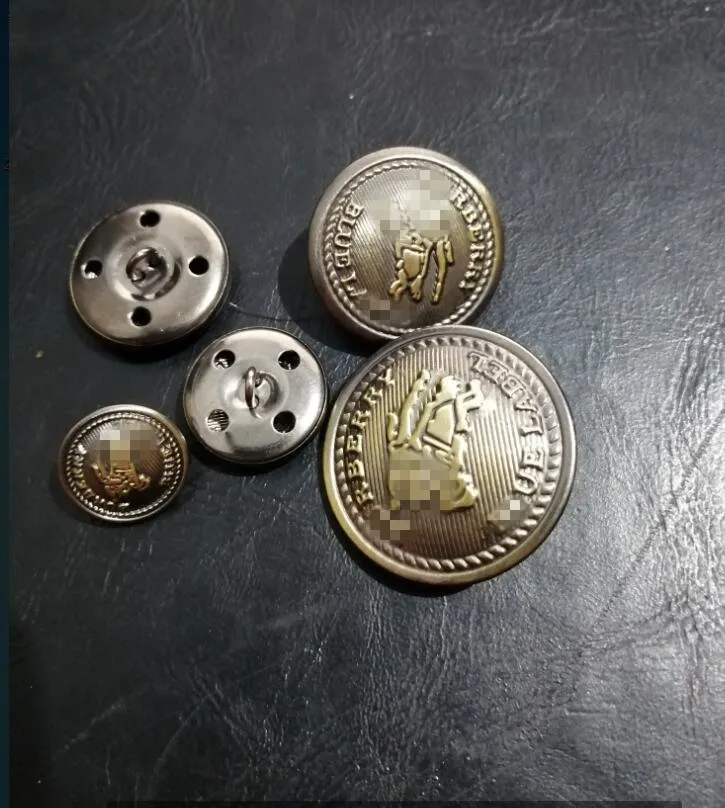

1lot=10PCS DIY sewing accessories high-grade metal buttons British style Crown leisure suit coat buttons 25MM,30MM