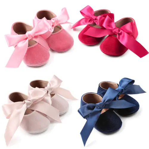 

Fashon Toddler Baby Shoes Newborn Girl Soft Sole Princess Crib Shoes Prewalker First Walkers