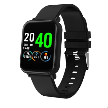 

R6 Smart Watch 1.3 inch Full Color Screen 24h HR Blood Pressure Oxygen Monitor Message Call Show IP67 Waterproof Smart Watch