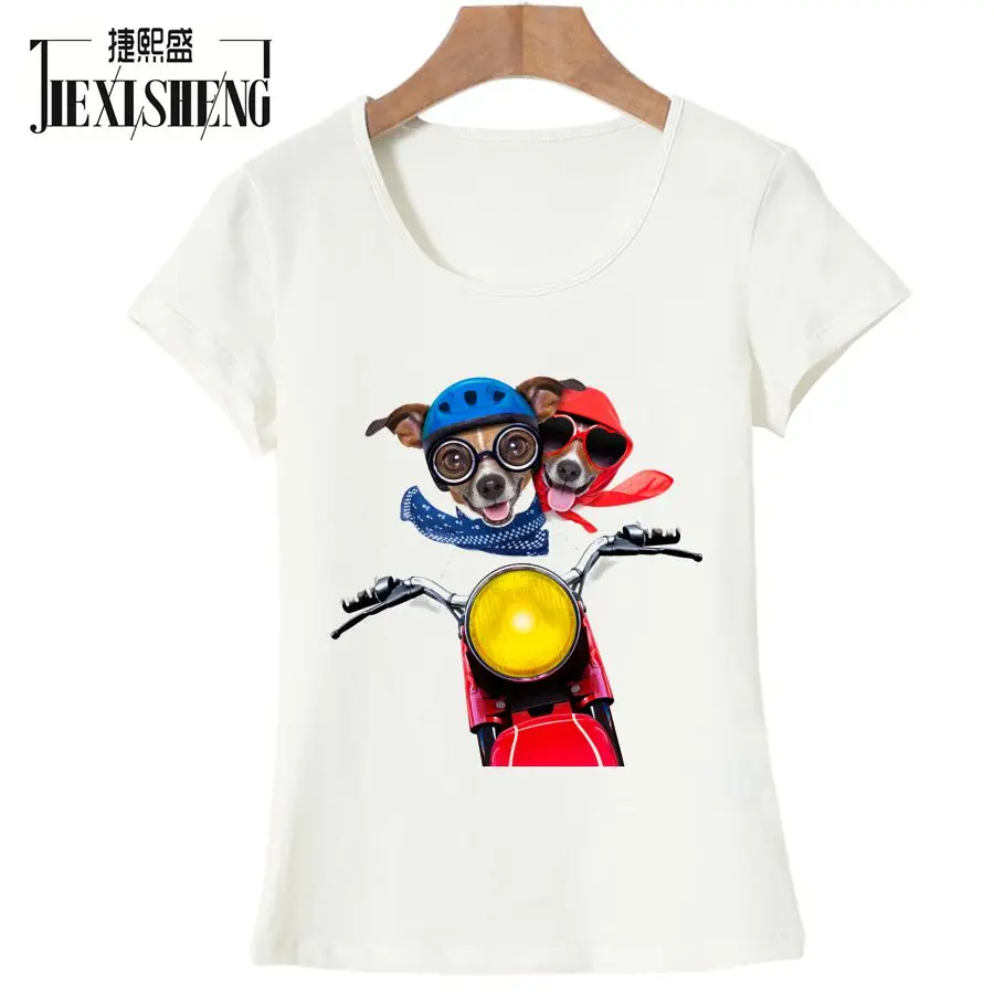 Summer Plus Size T Shirt The Dog Cartoon Printed T-shirt Funny Woman Tee Tops Casual Female T-shirts