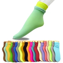 Капроновые носки розовые носки уличная Милая сетка носки лето прозрачные носки calcetines fluor короткие нейлоновые конфе