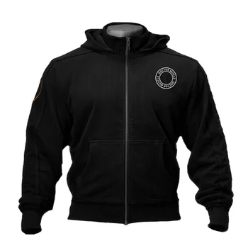 

2019 Men Running Jacket hooded Jogging Sports Sportswear Training Fitness Exercise Gym Jacket Hoody Pocket Long Sleeve