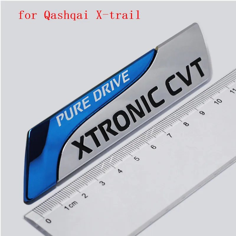 1pcs-PURE-DRIVE-XTRONIC-CVT-3D-Car-emblem-Badge-for-Nissan-Qashqai-X-trail-Juke-Tenna (2)