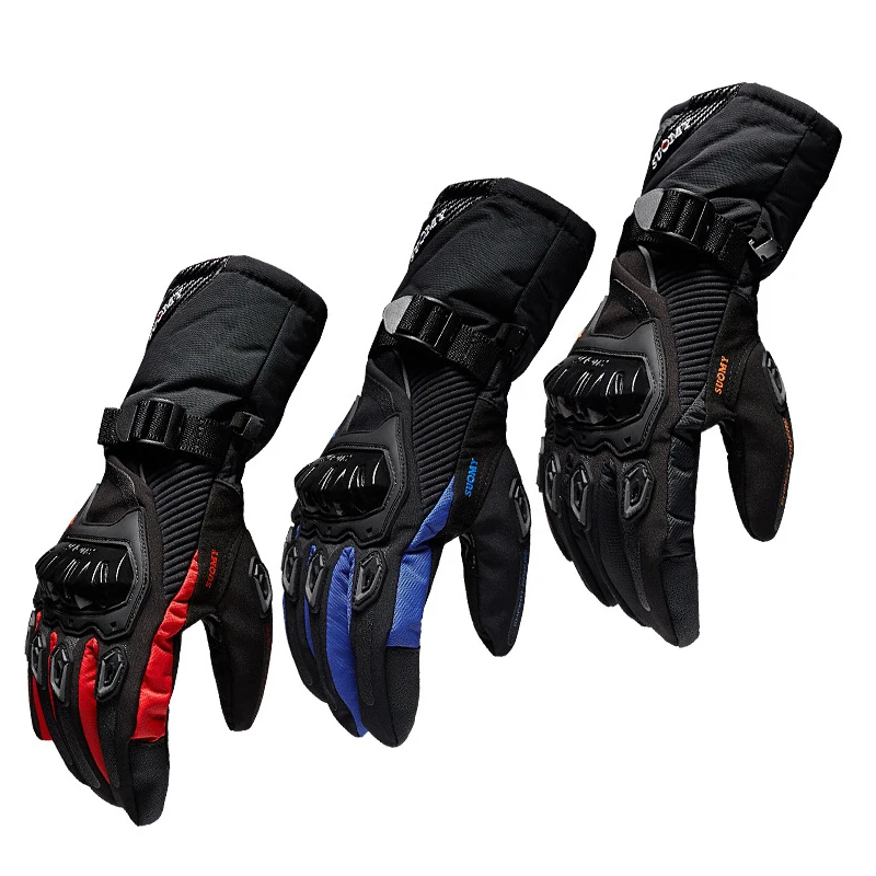 SUOMY Мотоциклетные Перчатки Guantes Moto Теплые 100% водонепроницаемые ветрозащитные