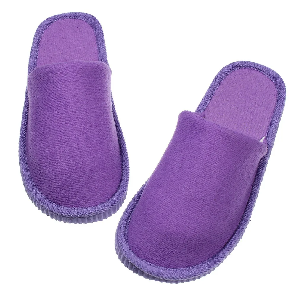purple house slippers