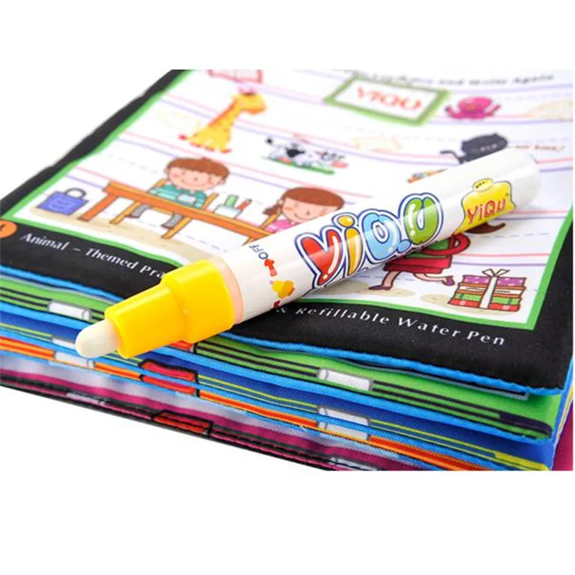 Hot Magic Water Drawing Book Coloring Book Doodle Magic Pen Animals Painting Aug 30