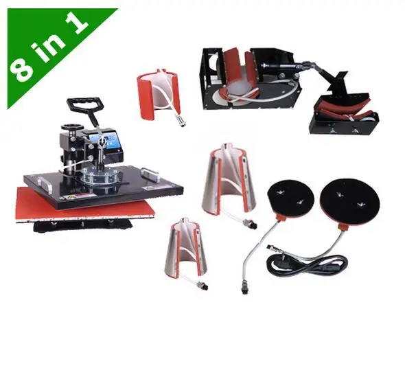 

Digital Double Display Controller 8 In 1 Heat Press Machine,printer , Heat Transfer Machine For Plate/Mug/Cap/TShirt Etc