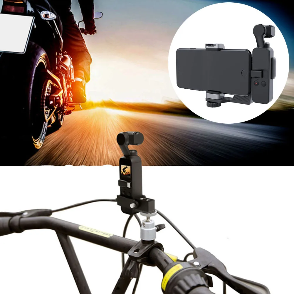 

Handheld Camera Holder Bracket for PGYTECH DJI OSMO Pocket Accessories Bicycle Phone Holder Gimbal Stand for iPhone 8 X Samsung
