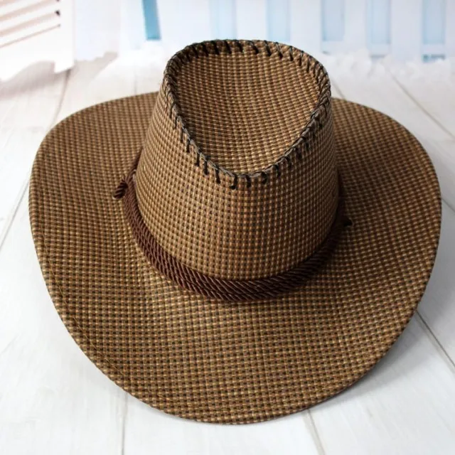 Summer Cowboy Hats For Men Straw General Large Shape Cowboy Hat Casual Sun shading Straw Braid