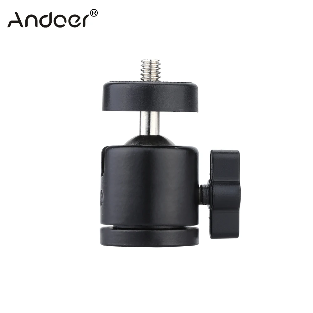 

Aluminium alloy Mini Tripod Ball Head 1/4" Mount for Camera Tripod for SB800 SB900 580EX II vidicon Flash